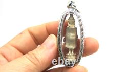 Silver Jatukam Ramathep Standing Thai Buddha Amulet Miracle Maker Pendant Rare