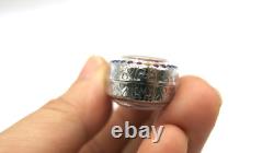 Silver Jatukam Ramathep Standing Thai Buddha Amulet Miracle Maker Pendant Rare