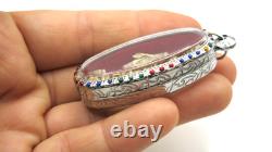 Silver Jatukam Ramathep Standing Thai Buddha Amulet Miracle Maker Pendant Rare