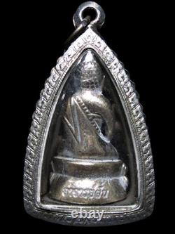 Silver Phra Kring LP Fhan Wat Pa Udom Somphon BE2518 Thai Buddha Amulet Talisman
