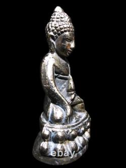 Silver Phra Kring LP Fhan Wat Pa Udom Somphon BE2518 Thai Buddha Amulet Talisman
