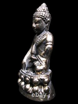 Silver Phra Kring LP Fhan Wat Pa Udom Somphon BE2518 Thai Buddha Amulet Talisman