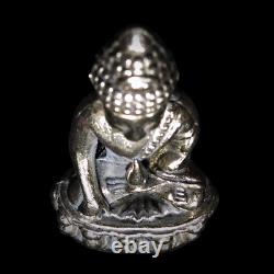 Silver Phra Kring LP Fhan Wat Pa Udom Somphon BE2518 Thai Buddha Amulet Talisman