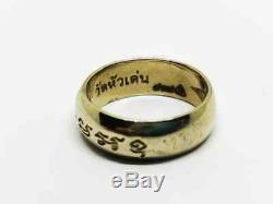 Size 10 Amulet Real Ring LP Wichai Wat Hua Den Thai Buddha Amulet Talisman