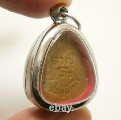 Small Phra Pidta Maha Sanay Lp Toh Blessed 1975 Pita Buddha Pendant Success Rich