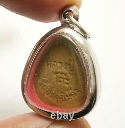 Small Phra Pidta Maha Sanay Lp Toh Blessed 1975 Pita Buddha Pendant Success Rich