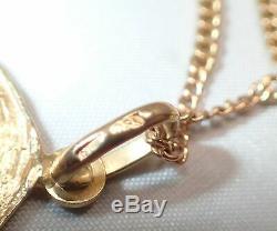Solid 18K Gold Case Thai Buddha Amulet Monk and Monkey Face Necklace 14K Chain