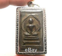 Somdej Nirvana Lp Boon Thai Buddha Amulet Magic Yant Lucky Happy Success Pendant