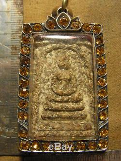 Somdej Toh Wat Rakhang Thai Buddha mix Phong Than Bairan Yai beautiful casing