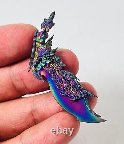 Stunning King Wessuwan Magic Knife Leklai Wealth Protect Artistry Amulet Genuine