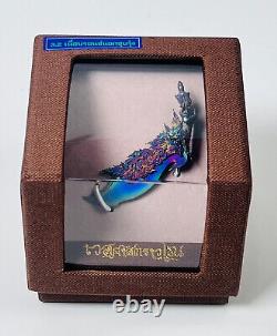 Stunning King Wessuwan Magic Knife Leklai Wealth Protect Artistry Amulet Genuine