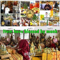 Summer Armor Green Jade Emerald Buddha Statue Meditation Lucky Thai Amulet 18332