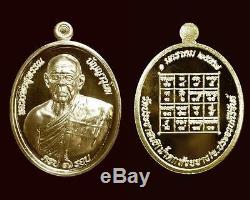 THAI AMULET BUDDHA LP SUPHAN WAT PRACHASONTI 84 YEARS 22.8g GOLD+7.7g GOLD CASE