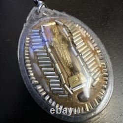 THAI AMULET Buddha Locket Necklace Luang Por Suea Nimulo