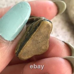 THAI BUDDHA Amulet Pendant Close eyes Brass Pidta Protect Talisman Luck and Rich