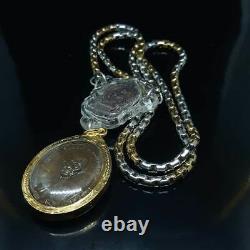 TOP Set LP RUAY Worth 2-Coin + Case +Necklace Thai Buddha Amulet Luck Thailand