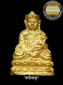 Tai-hongkong Buddha Lp Koon Wat Banrai 2538 Gold+silver Tiny Statue Thai Amulet