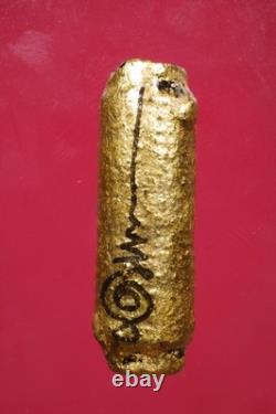 Takrut Luang Pu Kalong Wat Khao Laem BE 2550. Thai Buddha Amulet Card # 4