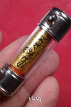 Takrut Luang Pu Kalong Wat Khao Laem BE 2550. Thai Buddha Amulet Card # 4