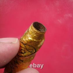 Takrut Luang Pu Kalong Wat Khao Laem BE 2550. Thai Buddha Amulet Card # 5