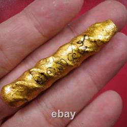 Takrut Luang Pu Kalong Wat Khao Laem BE 2550. Thai Buddha Amulet Card # 5