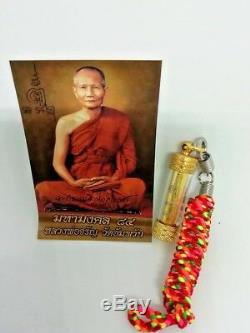 Takrut Yantra 84 Thai Buddha Amulet Good Luck Money Wealth Charm Magic Pendant