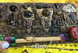 Talisman Buddha Huge Power Devil Magic Palang Lokathat Takrut Thai Amulet Wood