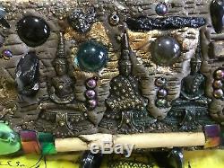 Talisman Buddha Huge Power Devil Magic Palang Lokathat Takrut Thai Amulet Wood