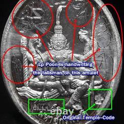 Tao Wessuwan Wat Pa Bansang Lp Phoon Handwriting Talisman Thai Buddha Amulet