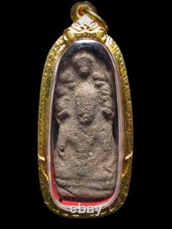 Terracotta Buddha Phra Kru Na Dune, Pim Nak Prok Thai Amulet