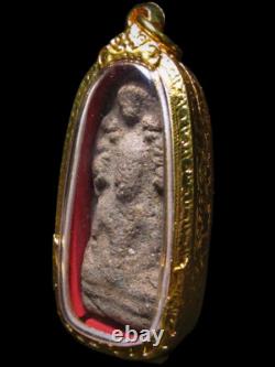 Terracotta Buddha Phra Kru Na Dune, Pim Nak Prok Thai Amulet