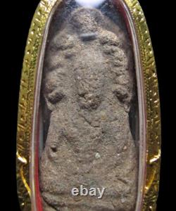 Terracotta Buddha Phra Kru Na Dune, Pim Nak Prok Thai Amulet