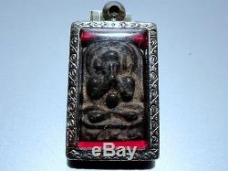 Thai Amulet Antique Phra Pidta LP Boon Buddha Necklace Rare Pendant Lucky Brand