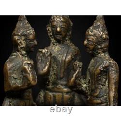 Thai Amulet Birthday Buddha LP Jai Wat Sadet Mixed Gold Year 1951-1952 Luck Rare