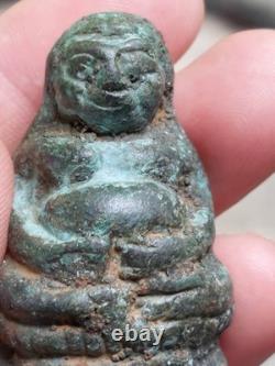 Thai Amulet Buddha Ancient Kru Ayutthaya Wealth Lucky Charm