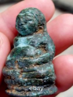 Thai Amulet Buddha Ancient Kru Ayutthaya Wealth Lucky Charm