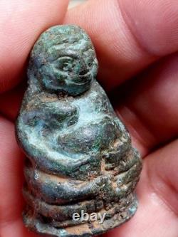 Thai Amulet Buddha Ancient Kru Ayutthaya Wealth Lucky Charm