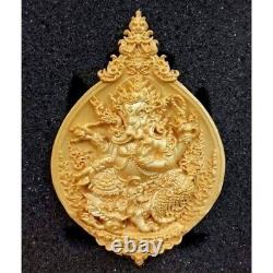 Thai Amulet Buddha Art Coin Casting Ganesha Suk Sabai Golden Bell Packed Deep