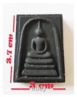 Thai Amulet Buddha Black Somdet Leklai Strong Power Wealth, Protection By Aj Mom