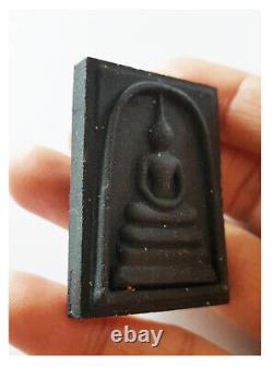 Thai Amulet Buddha Black Somdet Leklai Strong Power Wealth, Protection By Aj Mom