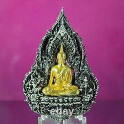 Thai Amulet Buddha Chinnaraj Pipattana MahaMongkol 100 years Real Silver LP Pat