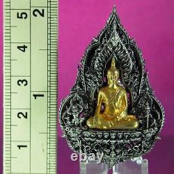 Thai Amulet Buddha Chinnaraj Pipattana MahaMongkol 100 years Real Silver LP Pat