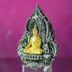 Thai Amulet Buddha Chinnaraj Pipattana MahaMongkol 100 years Real Silver LP Pat