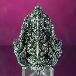 Thai Amulet Buddha Chinnaraj Pipattana MahaMongkol 100 years Real Silver LP Pat