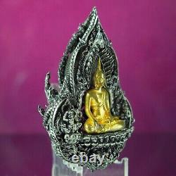 Thai Amulet Buddha Chinnaraj Pipattana MahaMongkol 100 years Real Silver LP Pat