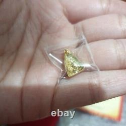 Thai Amulet Buddha Chinnarat Pendant 18K Pendant Real Gold Frame Waterproof #03