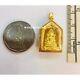 Thai Amulet Buddha Chinnarat Pendant 18K Pendant Real Gold Frame Waterproof #06