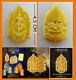 Thai Amulet Buddha King Thaovetsuwan Setthi Power Fortune Gold Color By Lp Ken