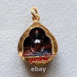 Thai Amulet Buddha LP Sod Maha Sirirajthat Pendant Gold Frame Dhammakaya Rare