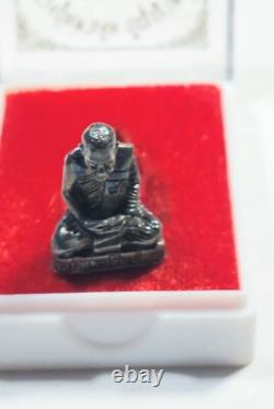 Thai Amulet Buddha Loung Pu Mahachrem 1st Edition Magic luck Wealth talisman